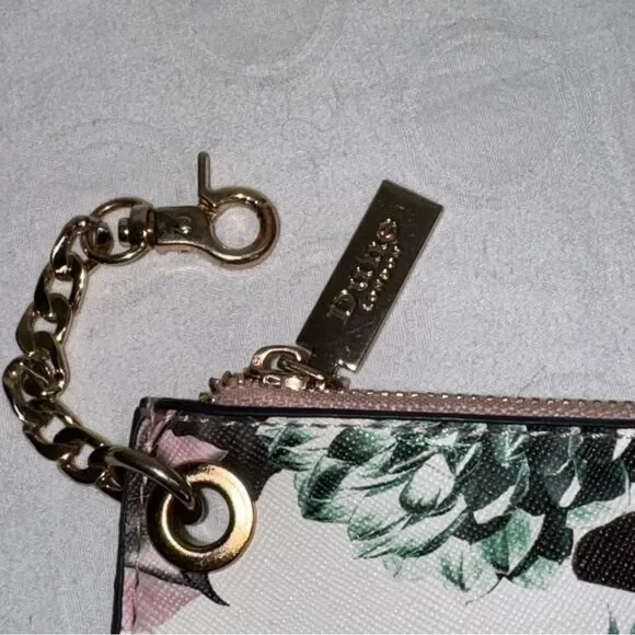 Dune London Keychain ID Case Coin Pouch Mini Wallet Floral Design - Picture 3 of 8